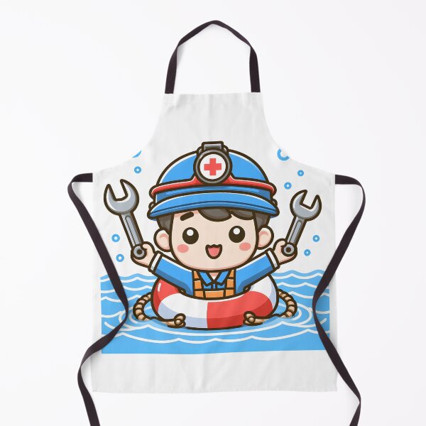 Item preview, Kawaii Mechanic: Wearing A Lifebuoy designed and sold by CanvasCutie.