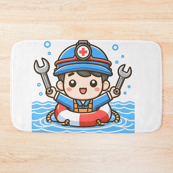 Item preview, Kawaii Mechanic: Wearing A Lifebuoy designed and sold by CanvasCutie.