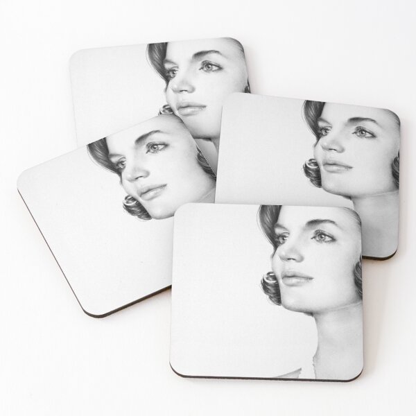 Item preview, Jackie Kennedy Onassis Minimal Portrait designed and sold by IleanaHunterArt.