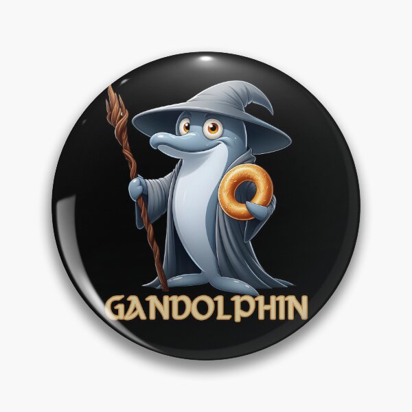 Item preview, Gandolphin Funny Dolphin Wizard Cartoon designed and sold by André Botes.