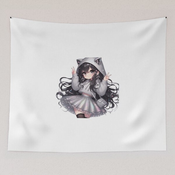 Item preview, Cute Kawaii Girl designed and sold by Palmyr.