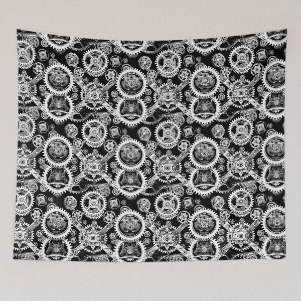 Item preview, Steampunk seamless ornament based on a maritime theme - 6 designed and sold by me-Midbar.