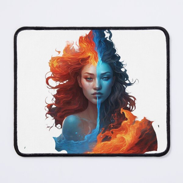 Item preview, Aqua-fire goddess designed and sold by GeniusArt101.