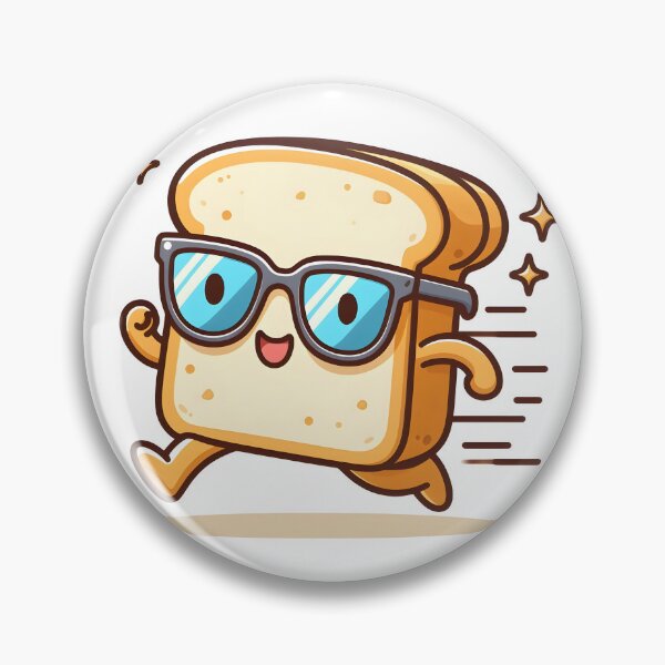Artikelvorschau, Kawaii-Toast mit Sonnenbrille entworfen und verkauft von CanvasCutie.