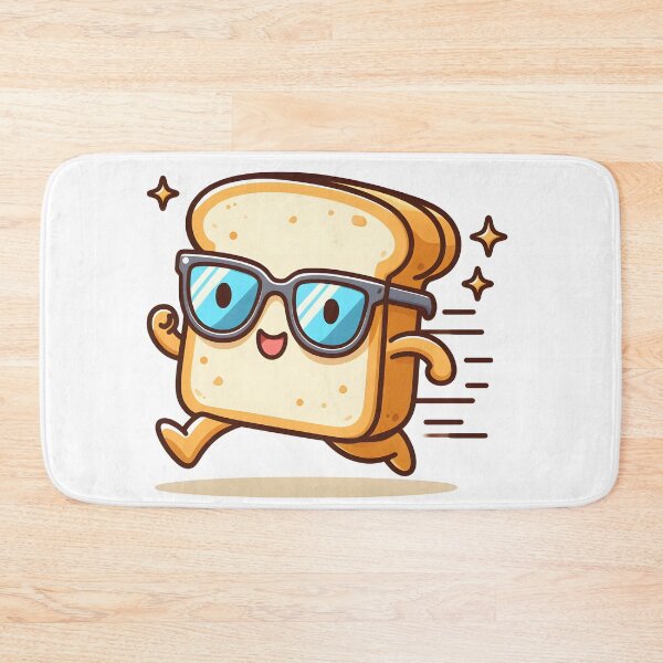 Item preview, Kawaii Toast With Sunglasses designed and sold by CanvasCutie.