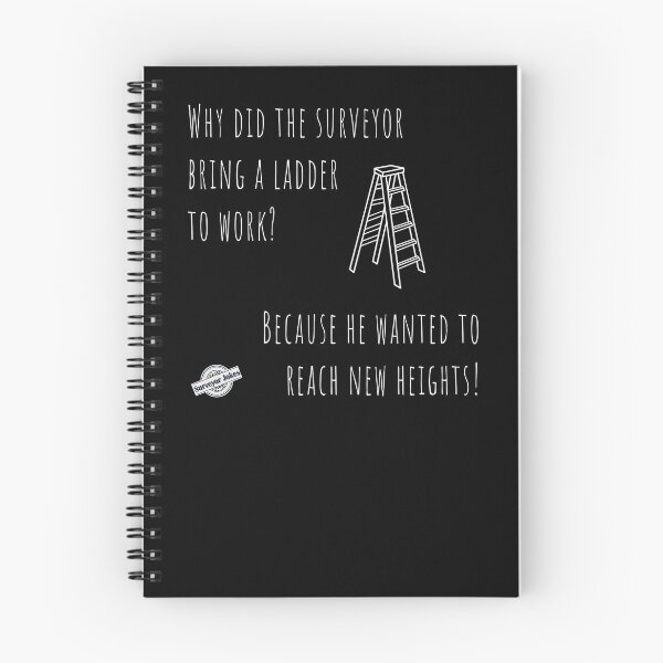 Item preview, Surveyor joke  - Why does the surveyor bring a ladder to work? designed and sold by Marc Molenaar.