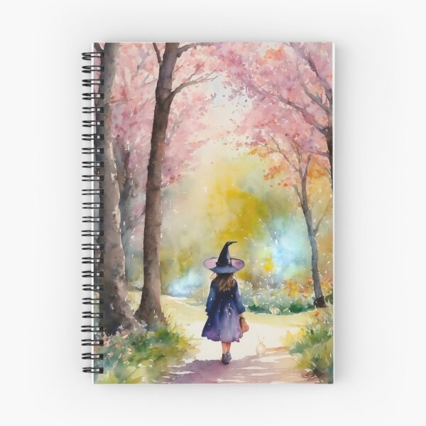 Item preview, Little Spring Witch - Walking in Blossom Woods designed and sold by Lyra The Lavender Witch.