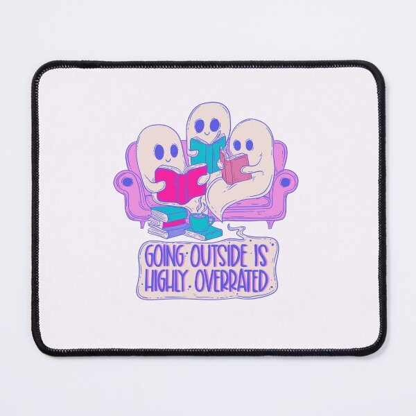 Item preview, Cute Ghosts Reading - Going Outside is Overrated designed and sold by Jess.a.creates.
