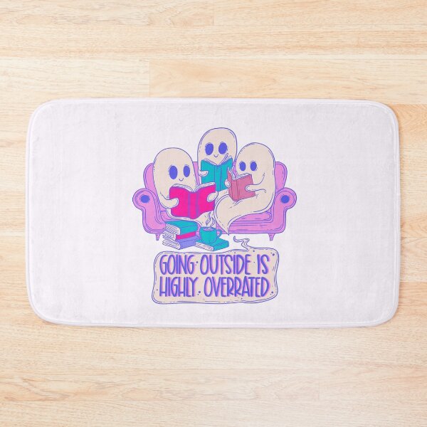 Item preview, Cute Ghosts Reading - Going Outside is Overrated designed and sold by Jess.a.creates.