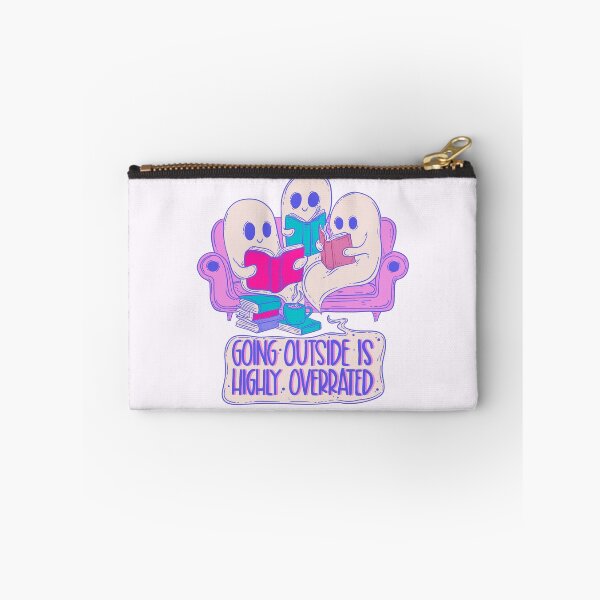 Item preview, Cute Ghosts Reading - Going Outside is Overrated designed and sold by Jess.a.creates.