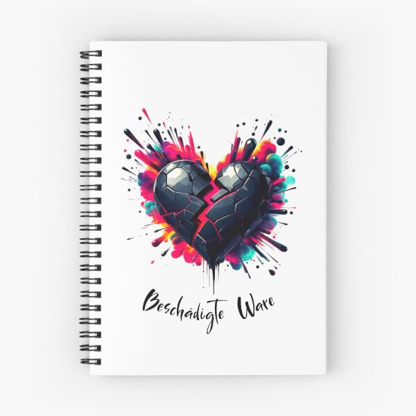Item preview, Broken heart paint blob design with text "Damaged goods" designed and sold by danny-Dsign.