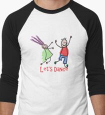 Let's Dance Men's Baseball ¾ T-Shirt