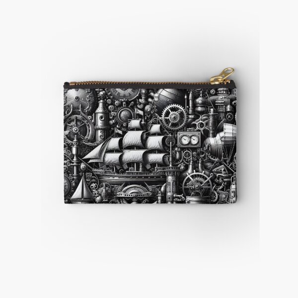 Item preview, Steampunk seamless ornament based on a maritime theme - 7 designed and sold by me-Midbar.