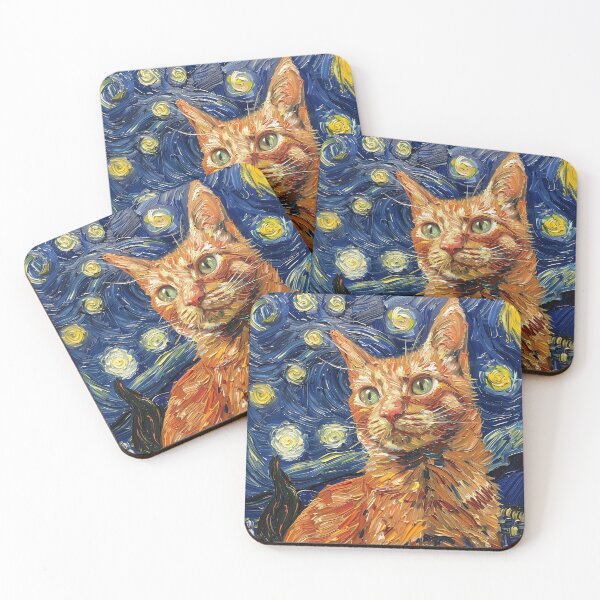 Item preview, Cat In Vangogh designed and sold by Nathanon Weeraprasertsakul.