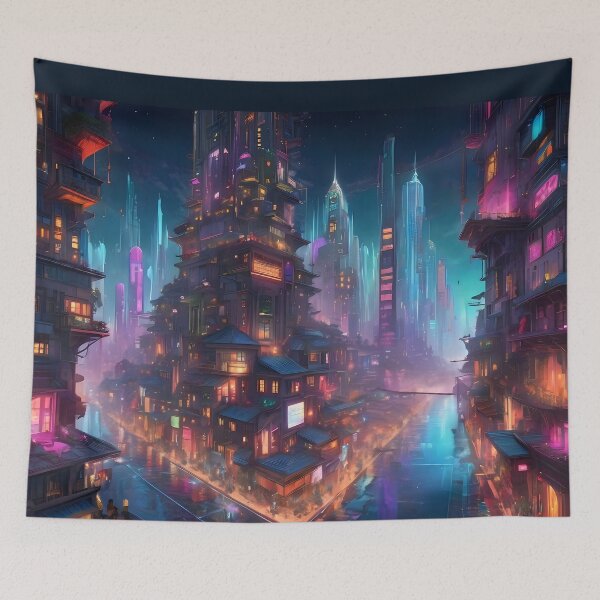 Item preview, Neon city designed and sold by KiraChie.