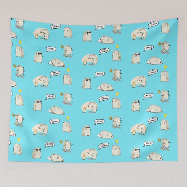 Item preview, Cute Hedgehog Sticker Pack designed and sold by Artbysaeme.