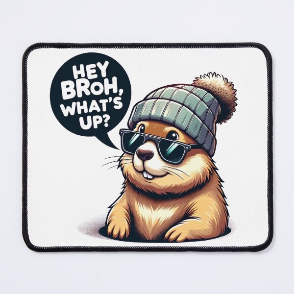 Item preview, Chill Beaver Mamrot Bro - Urban Wildlife Streetwear Art designed and sold by BlueGoldArt.