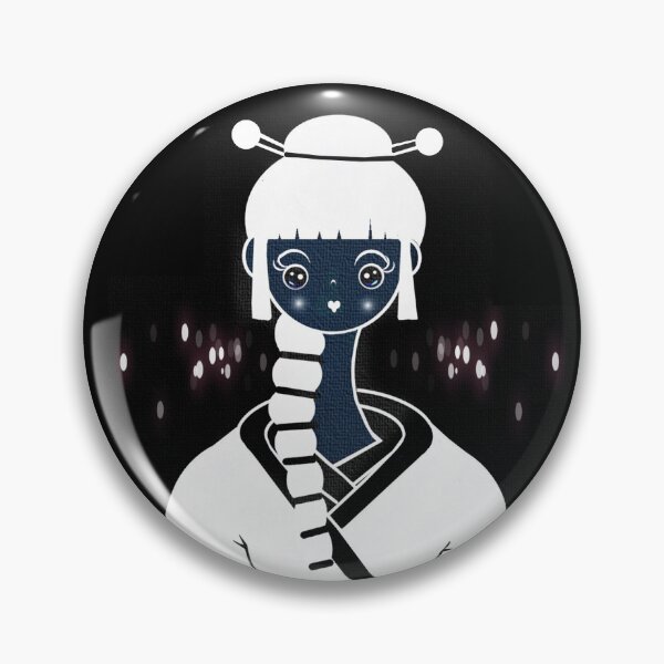 Item preview, Oriental Lady - invert color effect designed and sold by Shirley cute art .