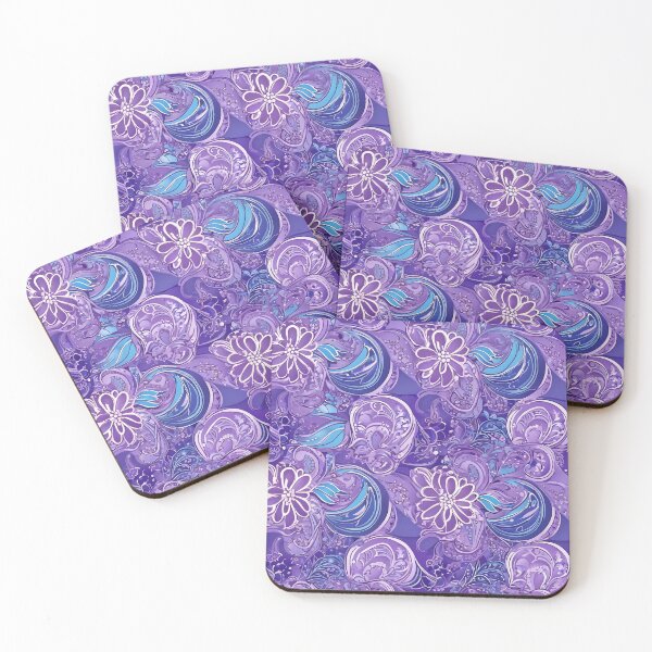 Item preview, a purple and blue paisley pattern on a purple background designed and sold by Enga6.