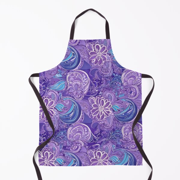 Item preview, a purple and blue paisley pattern on a purple background designed and sold by Enga6.