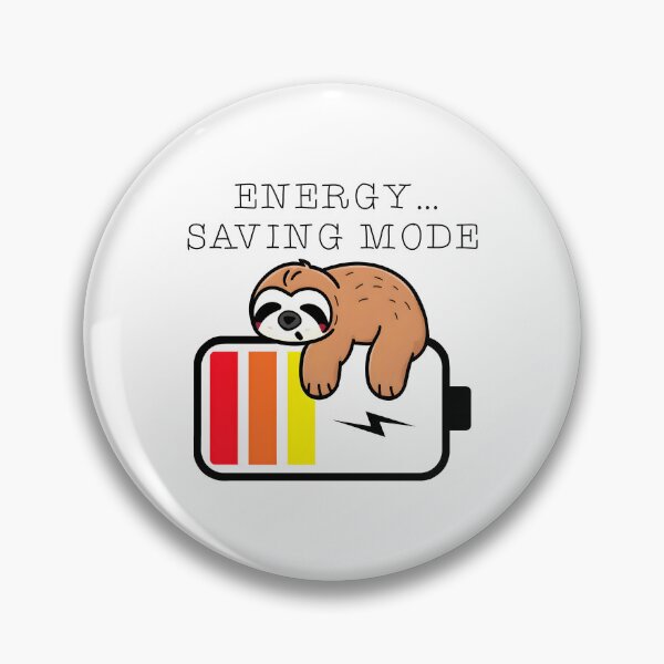 Item preview, Funny sloth cartoon is tired low power takes a nap and goes into energy-saving mode designed and sold by tanapong51.