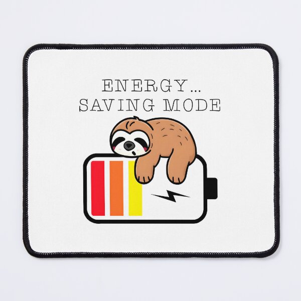 Item preview, Funny sloth cartoon is tired low power takes a nap and goes into energy-saving mode designed and sold by tanapong51.