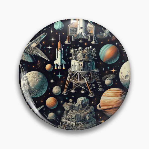 Artikelvorschau, Reise durch den Kosmos Raumschiff inmitten der Sterne entworfen und verkauft von ArtComixHaven.