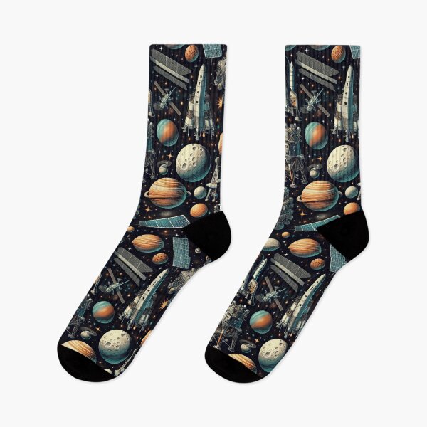 Item preview, Voyage Through the Cosmos Spacecraft Amidst the Stars designed and sold by ArtComixHaven.