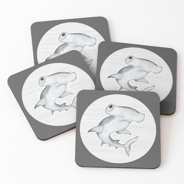 Item preview, Hammerhead Shark Watercolor Drawing designed and sold by LivingColorful.