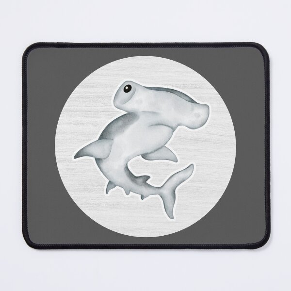 Item preview, Hammerhead Shark Watercolor Drawing designed and sold by LivingColorful.
