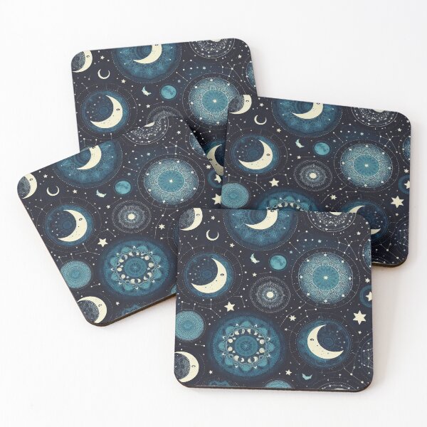 Item preview, Mystical Moons and Mandalas A Celestial Patterned Dreamscape designed and sold by ArtComixHaven.