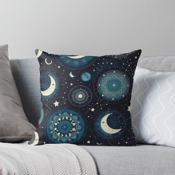 Item preview, Mystical Moons and Mandalas A Celestial Patterned Dreamscape designed and sold by ArtComixHaven.