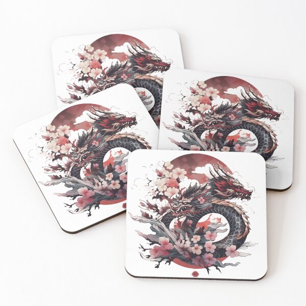 Artikelvorschau, Tattoo Style Dragon entworfen und verkauft von Lucy Goosy Art.