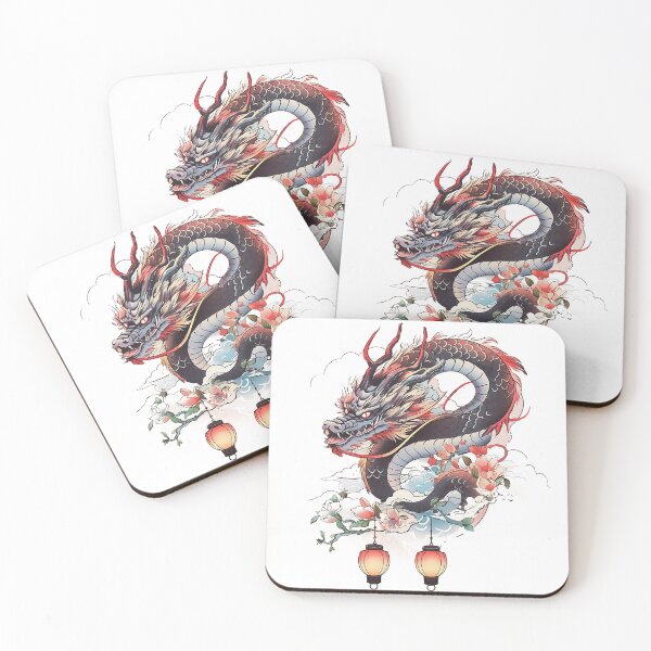 Item preview, Tattoo Style Dragon designed and sold by Lucy Goosy Art.