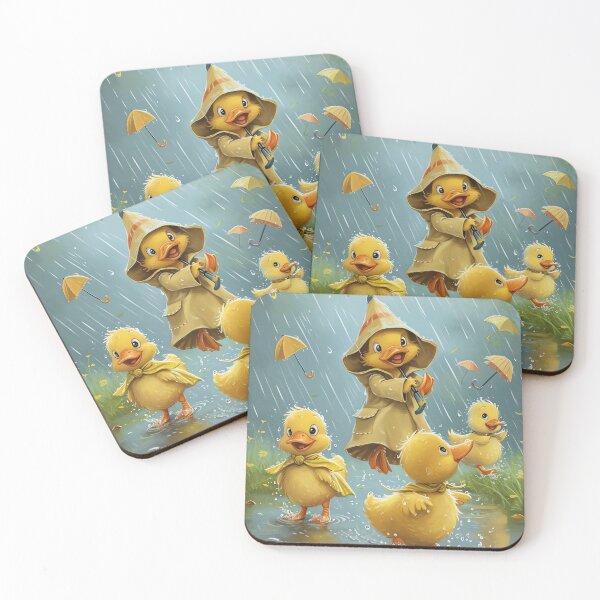 Item preview, Rainy Duck Parade designed and sold by cute-animals99.