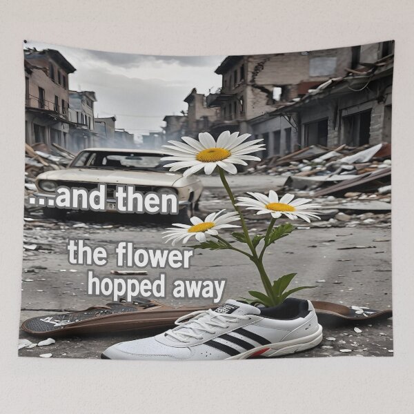Item preview, And Then The Flower Hopped Away designed and sold by Surreallytee.