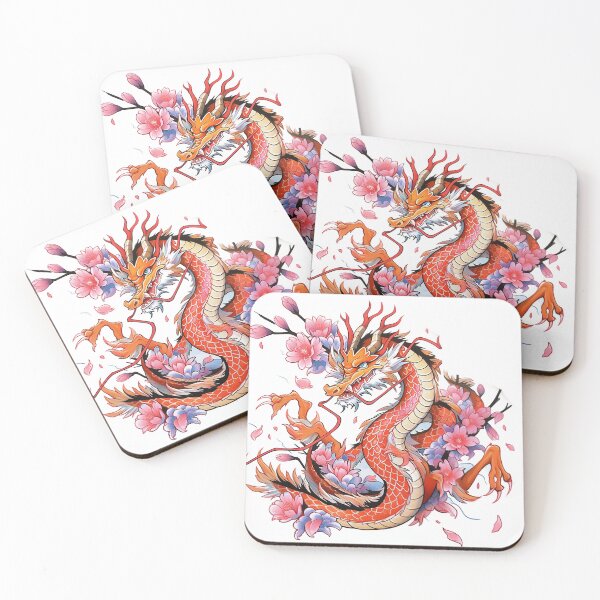 Item preview, Tattoo Style Dragon designed and sold by Lucy Goosy Art.