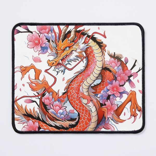 Item preview, Tattoo Style Dragon designed and sold by Lucy Goosy Art.
