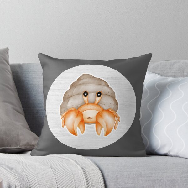Item preview, Hermit Crab Watercolor Drawing designed and sold by LivingColorful.