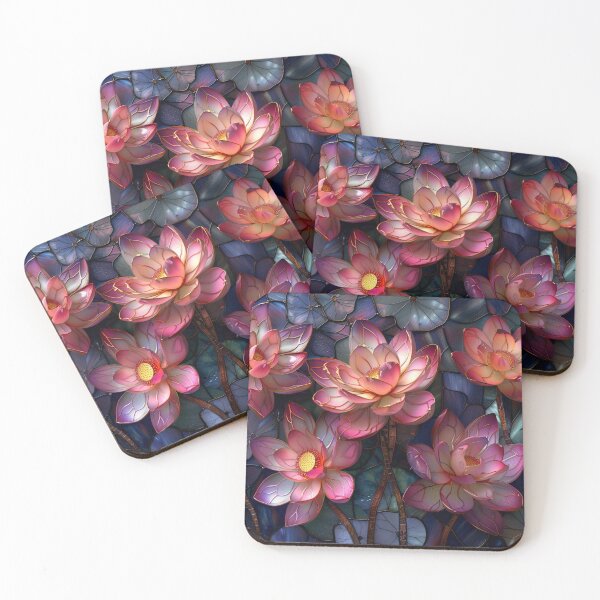 Item preview, Pink Glass Lotus Flowers designed and sold by AiHead.
