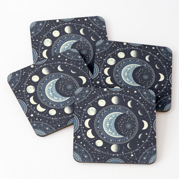 Item preview, Cosmic Ballet: Moons Dancing in the Starry Expanse designed and sold by ArtComixHaven.
