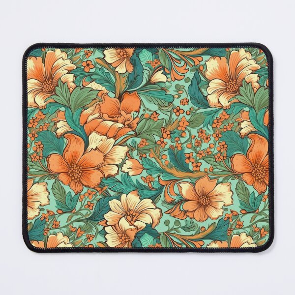 Item preview, Green and Orange Chinoiserie designed and sold by YourPattern.