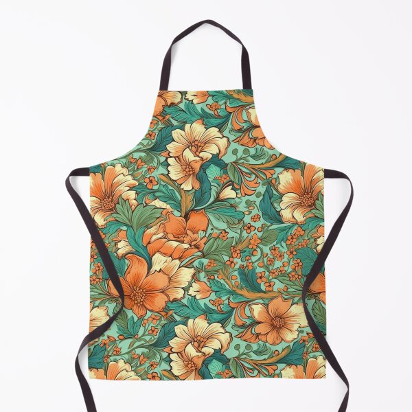 Item preview, Green and Orange Chinoiserie designed and sold by YourPattern.