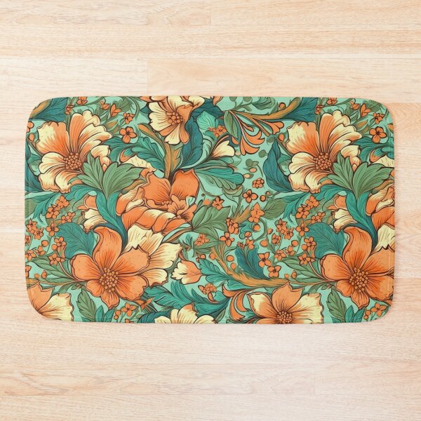 Item preview,  Green and Orange Chinoiserie designed and sold by YourPattern.