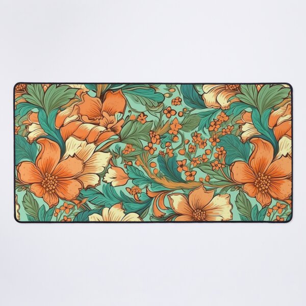 Item preview,  Green and Orange Chinoiserie designed and sold by YourPattern.