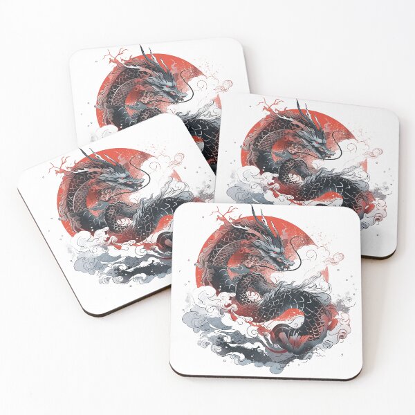 Item preview, Tattoo Style Dragon designed and sold by Lucy Goosy Art.