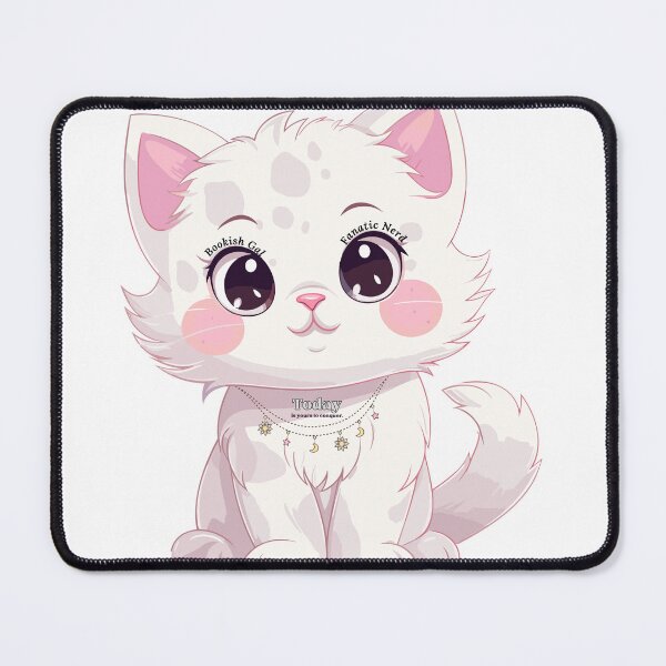 Item preview, Adorable bookish kitten - today is yours to conquer. designed and sold by Fanatic Nerd.