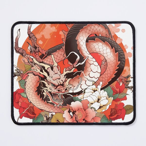 Item preview, Tattoo Style Dragon designed and sold by Lucy Goosy Art.