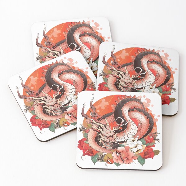 Item preview, Tattoo Style Dragon designed and sold by Lucy Goosy Art.
