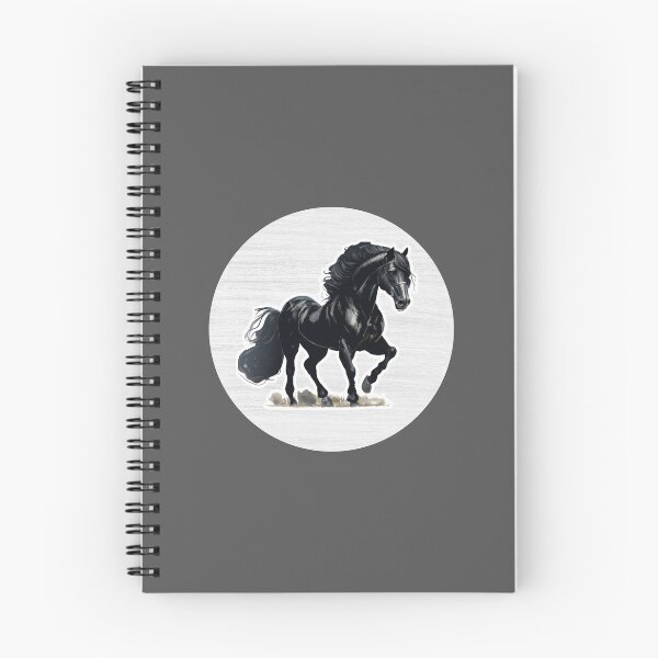 Item preview, Friesian Horse Watercolor Drawing designed and sold by LivingColorful.